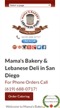 Mobile Screenshot of mamasbakery.net