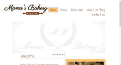 Desktop Screenshot of mamasbakery.com
