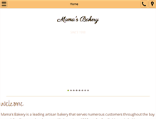 Tablet Screenshot of mamasbakery.com